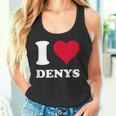Red Heart I Love Denys タンクトップ