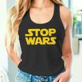 Stop Wars 反戦メッセージ 地球と宇宙の平和 タンクトップ