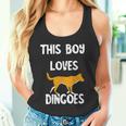 This Boy Loves Dingoes 野生動物 オーストラリアン ディンゴ犬 タンクトップ