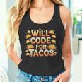 Will Code For Tacos プログラマーコーダー タンクトップ