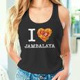 “I Love Jambalaya” のジャンバラヤ好き向けデザイン タンクトップ