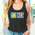 なんてアヒル なんてアヒルの面白いtシャツ タンクトップ
