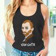 ゴッホ ゴス ポートレート ダーク 美術史 駄洒落ゴシック ユーモア 長袖tシャツ タンクトップ