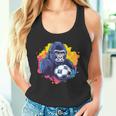 ゴリラ サッカーボール 鮮やかな色 タンクトップ