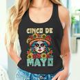 シンコ デ マヨ スケルトン ラ カトリーナ カラベラ フローラル メキシカン 長袖tシャツ タンクトップ