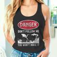 スキューバダイビング ダイバー Danger Don't Follow Me You Won't Make It タンクトップ