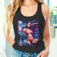 セクシーガールグラフィックtシャツ セクシーラティーナビキニモデル&スポーツカー タンクトップ