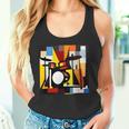 ドラムモチーフ カラフル シルエット 楽器 ドラマー タンクトップ