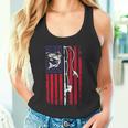 ナマズ アメリカ国旗 キャットフィッシング 漁師 釣り 長袖tシャツ タンクトップ