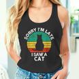 レトロ ヴィンテージorry I'm Late Iaw A Cat かわいい 猫好き タンクトップ