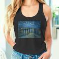 ヴィンセント・ファン・ゴッホによるローヌの星月夜 長袖tシャツ タンクトップ