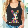 ヴィンテージ レトロ チワワ 犬 かわいい グルービー 犬 長袖tシャツ タンクトップ
