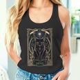 猫 タロットカード 悪魔 タロットカード 猫 長袖tシャツ タンクトップ