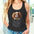 面白いtシャツ キャバリア 胸 ポケット イヌ わんこ メンズ 犬好き グッズ おもしろ 面白い 服 ネタ 長袖tシャツ タンクトップ
