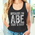 面白い名前入りシャツ Because I'm Abe That's Why タンクトップ