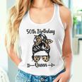 50歳の誕生日 クイーン Happy 50歳 散らかったパンヒョウ タンクトップ