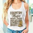 Country Music マディトラックとカウボーイブーツ ウェスタンusa タンクトップ