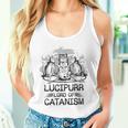 Lucipurr 黒猫 魔法 悪魔 猫 ルシファー オカルティズム タンクトップ
