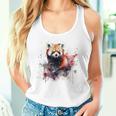 レッサーパンダ 恋人 アートワーク タンクトップ