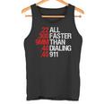 All Faster Than Dialing 911 ガン愛好家 タンクトップ