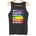 All Placeshould Beafepaces ゲイプライド 同盟国 Lgbtq Month タンクトップ