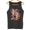 Galaxy Laser Cat On Burger -Pace Cheeseburger Cats タンクトップ