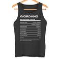 Giordano 栄養成分表示 タンクトップ