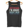 Just Because I'm Awake タンクトップ