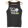 Let's Par ゴルフボール ティーピン付き 面白いゴルフクラブtシャツ タンクトップ