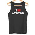 I Love Ayrton 私は愛する Ayrton タンクトップ