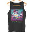 I Love Miami & Miami Loves Me Cool Miami Illustration タンクトップ