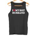 I Love My Hot Husband シャツ ファニー レッド ハート Love Hot Husband タンクトップ