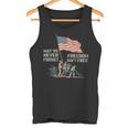 May We Never Forget Freedom Isnt Free アメリカ国旗 ベテラン タンクトップ