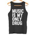 Music Is My Only Drug グラフィックプリント タンクトップ