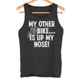 My Other Bike Is Up My Nose おもしろいびきオートバイバイカー タンクトップ