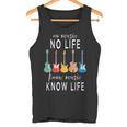 No Music No Life Know Music Know Life クールミュージシャンギター タンクトップ