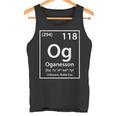 Oganesson Element ホワイト タンクトップ