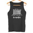 Parthenon アテネのアクロポリス ギリシャ スケッチ サイツ ドローイング 長袖tシャツ タンクトップ