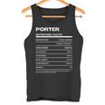 Porter 栄養成分表示 タンクトップ