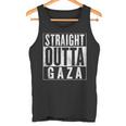 Straight Outta Gaza 反戦 Nakba 抗議 パレスチナ人ヒューマス タンクトップ