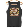 Will Code For Tacos プログラマーコーダー タンクトップ