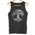 Yggdrasil Tree Of Life バイキング ノルウェー風 ルーン風 ホワイトシンボル タンクトップ