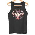 【面白tシャツ】マッチョ猫 面白い おもしろ 服 ネタ タンクトップ