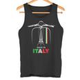 イタリアのバイカーライダーオートバイ愛イタリアスクーターバイクスクート タンクトップ