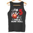 キッズ 5歳の誕生日 男の子 ボウリング This Is How I Roll 5歳 タンクトップ