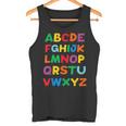 キッズ Abcs シャツ アルファベット カラフル 文字 読書 キッズ タンクトップ