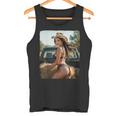 セクシーガールグラフィックtシャツ カウガールピンナップガール 2 タンクトップ