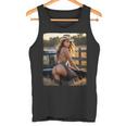 セクシーガールグラフィックtシャツ カウガールピンナップガール 4 タンクトップ