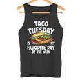 タコ・チューズデーは1週間のうちで一番好きな日 Taco Tuesday Is My Favorite Day タンクトップ
