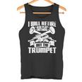 トランペットじいさん吹奏楽団マーチングバンド 長袖tシャツ タンクトップ
